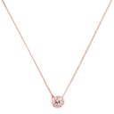 Collar de halo de cristal y piedra