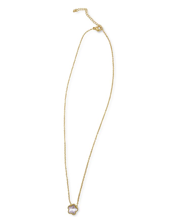 Collar con colgante de flor Nácar