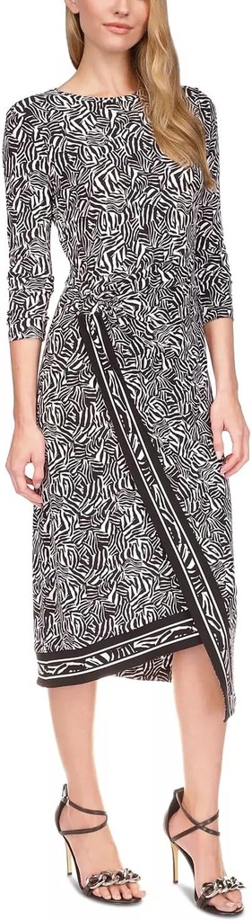 Vestido con estampado de cebra