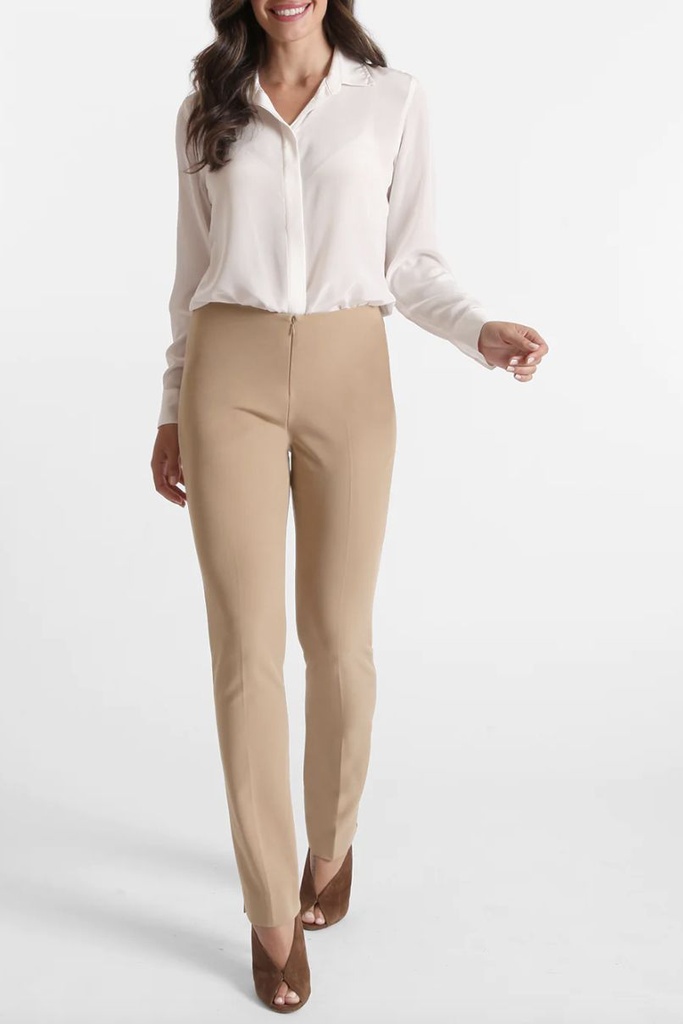 Pantalón skinny con cremallera al frente
