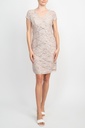 Vestido corto con volantes a capas 