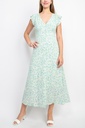 Vestido crepe con estampado floral 