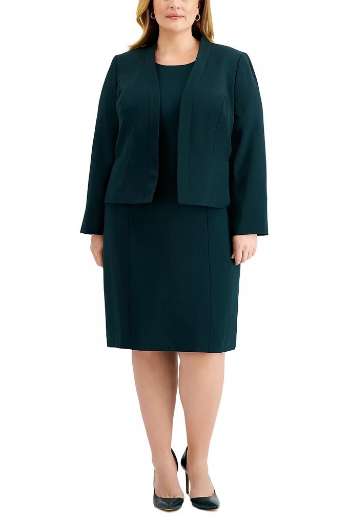 vestido corto con chaqueta manga larga 