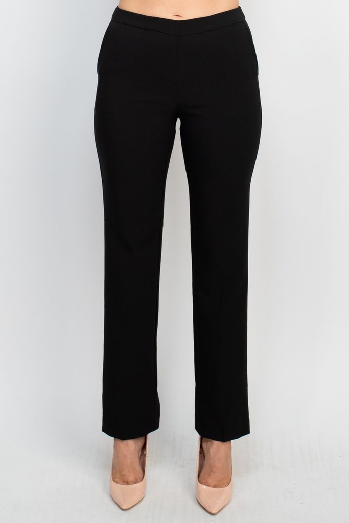  Pantalón de crepé de cintura elástica