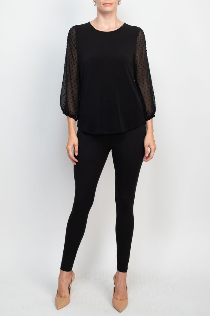 Blusa de mangas 3/4 Polka 