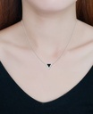 Cadena de plata con colgante esmaltado