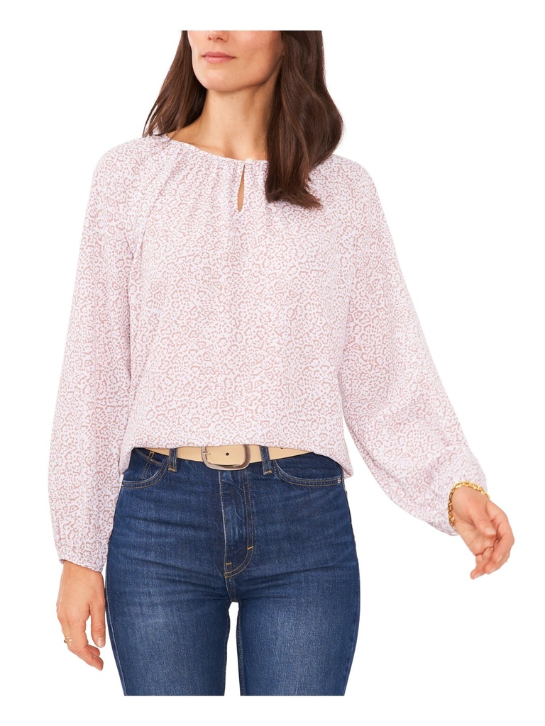 Blusa estampada con abertura