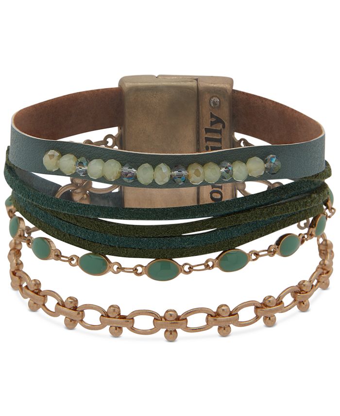 Pulsera cruzada de varias hileras