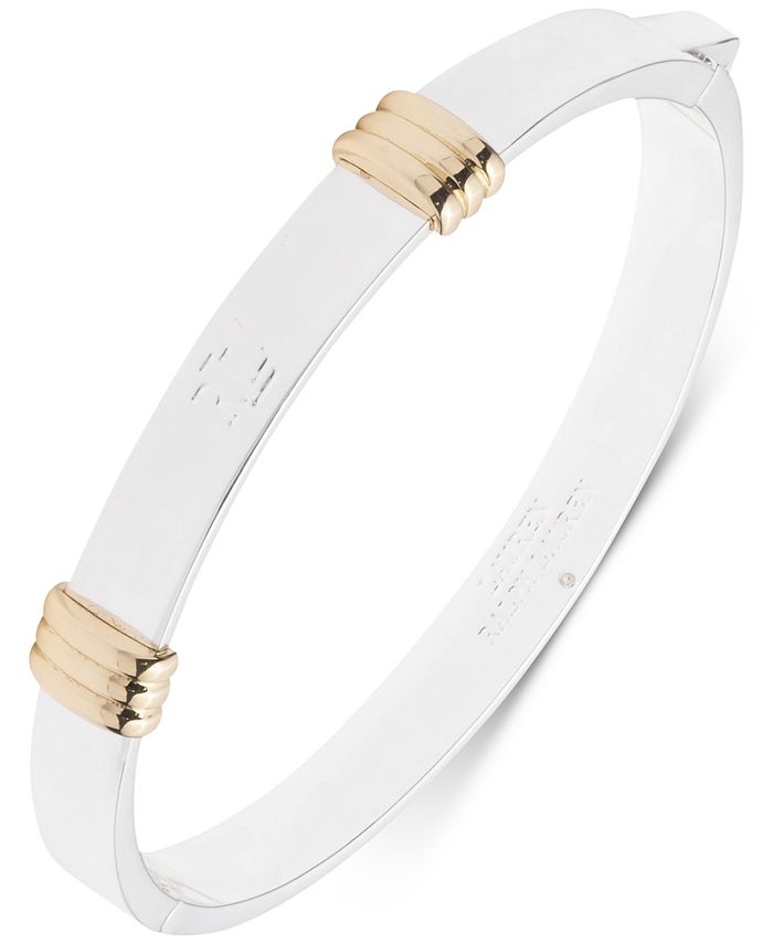 Brazalete acanalado de dos tonos