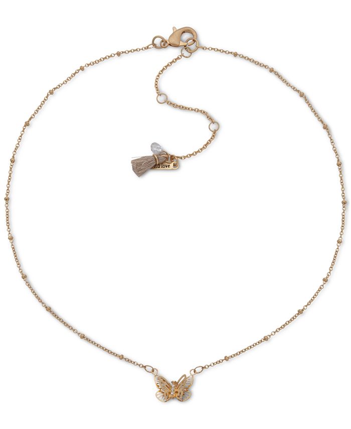 Cadena con colgante de mariposa