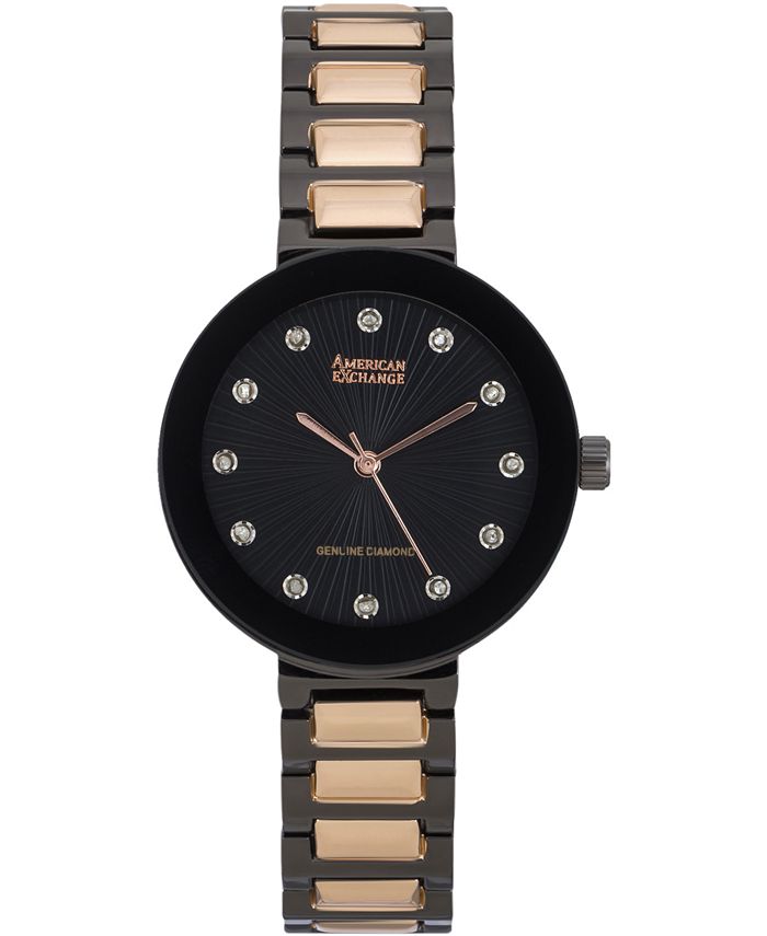 Reloj de diamantes auténticos