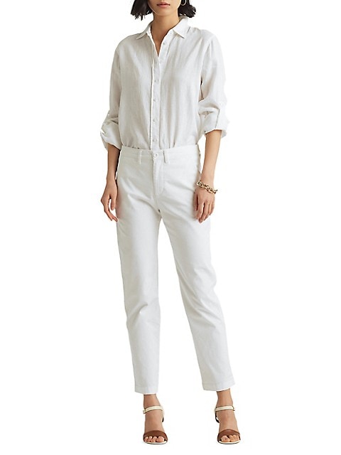 Pantalón chino elástico de corte slim