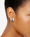 Aretes de clip de ovalo 3/4