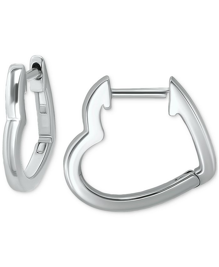 Aretes con forma de corazón