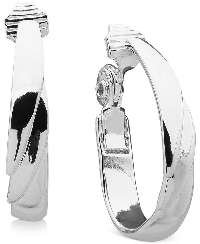 Aretes de clip de aros escalonados