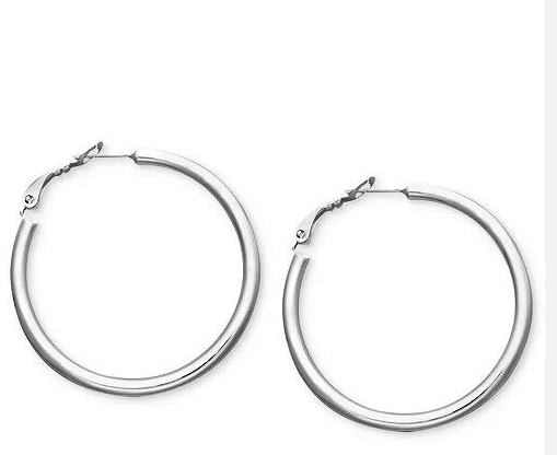 Aretes de aro pulido