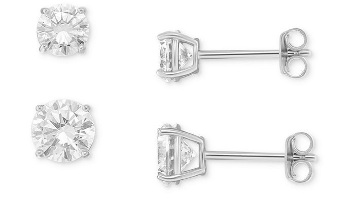 Aretes con cristales de imitación