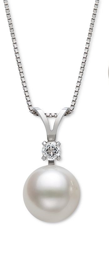 Collar con colgante de perla