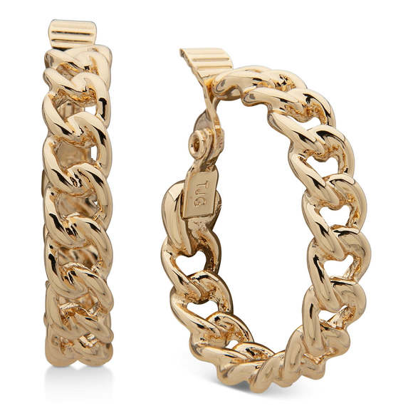 Aretes de cadena con clip