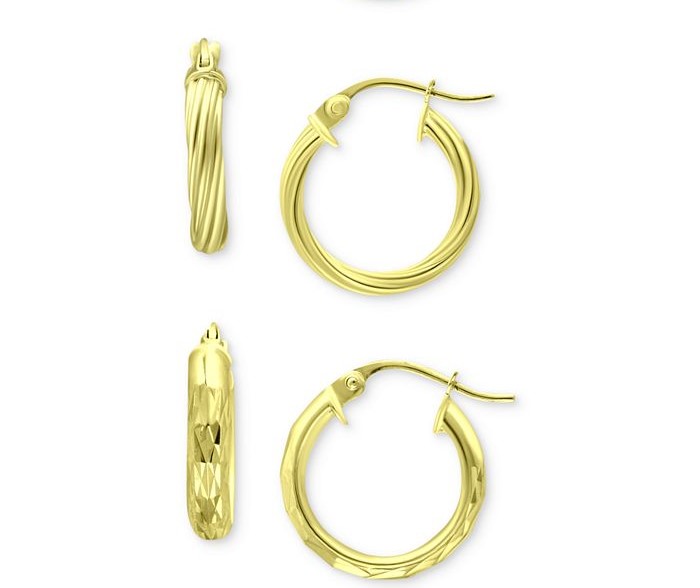 Aretes de aro pequeño