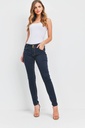 Jeans skinny con pretina ancha