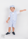 Conjunto de chaleco y short seersucker
