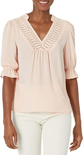Blusa con escote de encaje (copia)