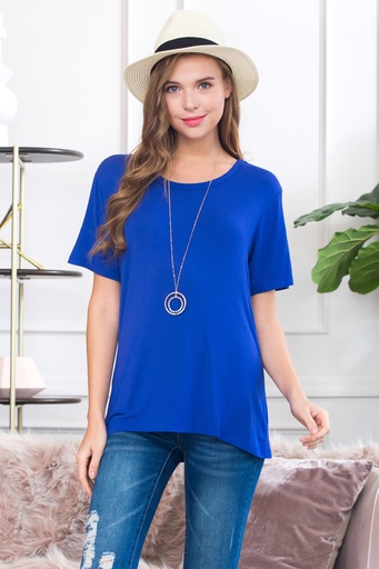 Blusa Cuello Redondo Manga Corta