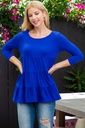Blusa manga 3/4 con volantes