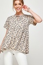Blusa de manga corta print Leopard