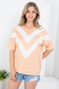 Blusa con estampado chevron