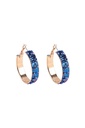 Aretes de aro con purpurina
