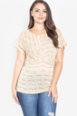 Blusa tejida de manga corta Twist