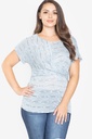 Blusa tejida de manga corta Twist