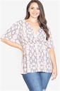 Blusa con escote en V  , Blush