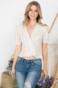 Blusa con escote surplice