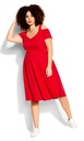Vestido Retro Vibe  cereza