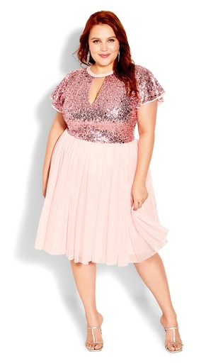 [1150068] Vestido con escote de cerradura