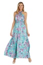 Maxi Vestido con cuello halter cruzado