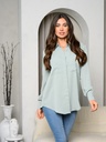 Blusa con bolsillos delanteros