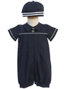 Romper con gorro y detalle de lineas
