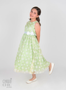 Vestido de tul con diseño floral
