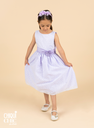 Vestido con estampado floral y lazo