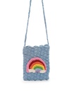 Minibolso cruzado de croché Arco Iris