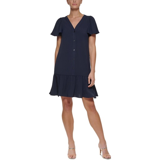 Vestido con botones delanteros