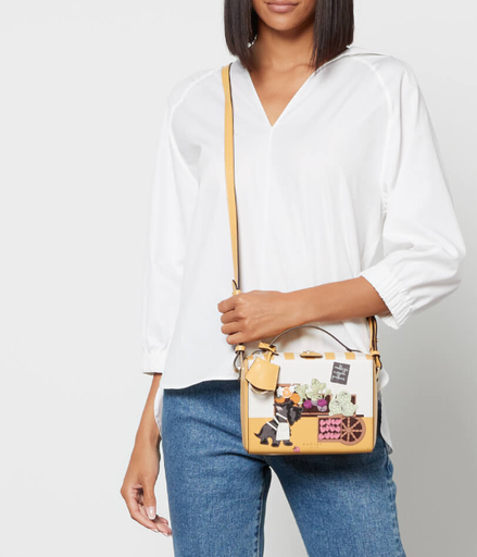 [1240122] Bolso satchel  Lovely Jubbly en piel