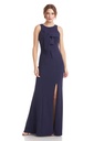 Vestido halter con lazo Leona