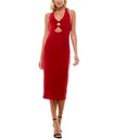 Vestido midi con abertura frontal