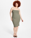 Vestido ajustado de canalé