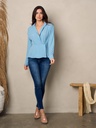 Blusa de manga larga Surplice